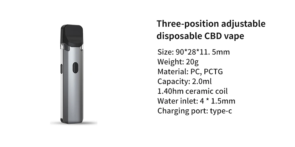 Three-position adjustable disposable CBD vape Three-position adjustable disposable CBD vape